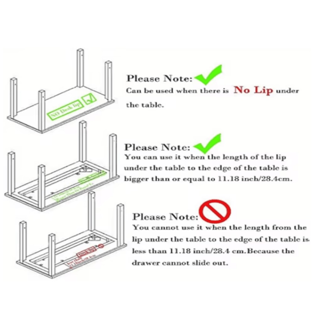 SlideAway Concealed SelfAdhesive Under Desk Drawer For Smart Hidden Storage 10