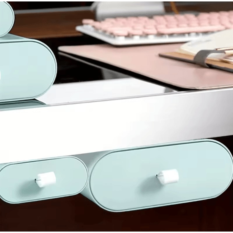 SlideAway Concealed SelfAdhesive Under Desk Drawer For Smart Hidden Storage 0