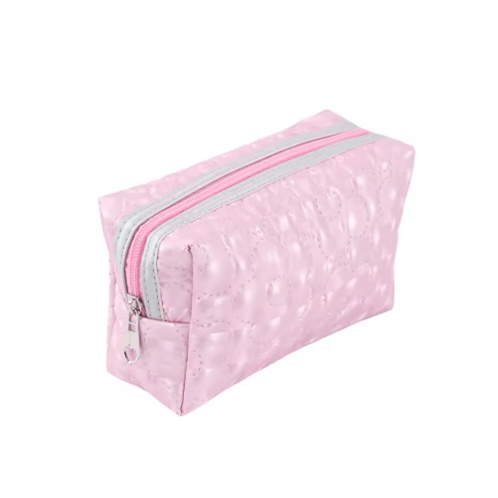 GlimmerBloom Floral Glitter Stationery Pouch For Study Office 1