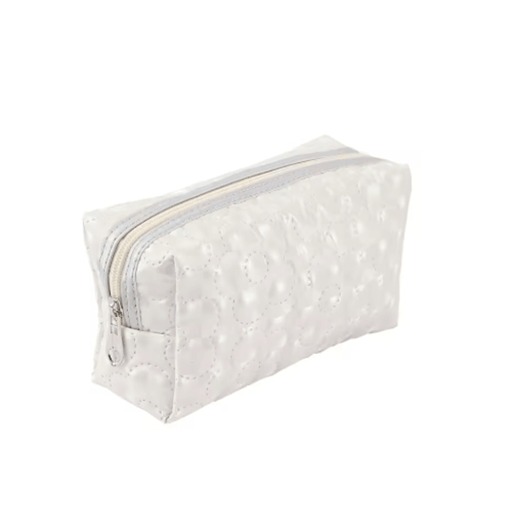 GlimmerBloom Floral Glitter Stationery Pouch For Study Office 3