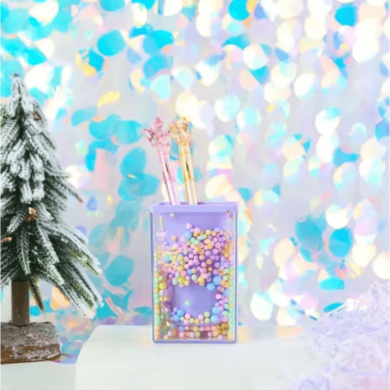 PiggyPop Colorful Acrylic Drawer Pen Holder MultiGrid Desk Organizer 4