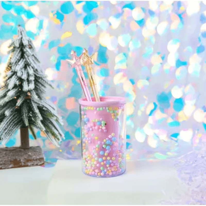 PiggyPop Colorful Acrylic Drawer Pen Holder MultiGrid Desk Organizer 6