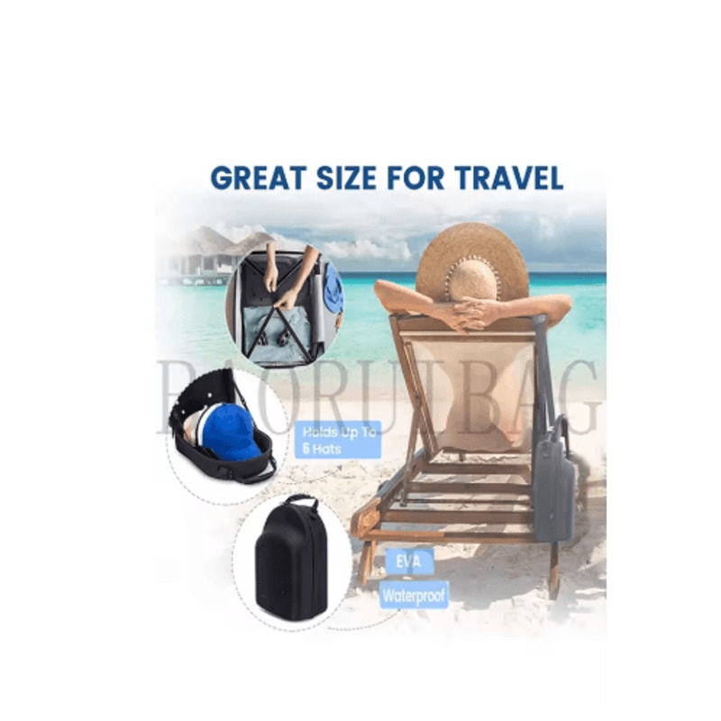 Baseball Cap Hat Travel Case Organizer For Secure Storage And Easy Carry 2