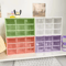 9 Grid Transparent Desktop Storage Organizer With Wall Mounted Option 0