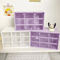 9 Grid Transparent Desktop Storage Organizer With Wall Mounted Option 9
