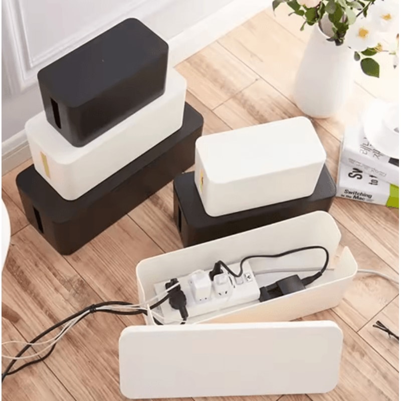 Cable Management Box For Power Strip And Charger Wire Organization 8