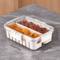 Portable Snack Tray With Handle And Divided Veggie Serving Container 1