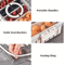 Portable Snack Tray With Handle And Divided Veggie Serving Container 4
