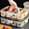 Portable Snack Tray With Handle And Divided Veggie Serving Container 5