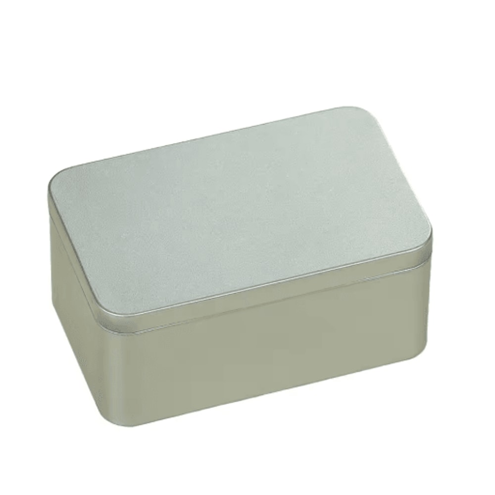 Exquisite Square Metal Tea Storage Tin With Easy Open Lid 5