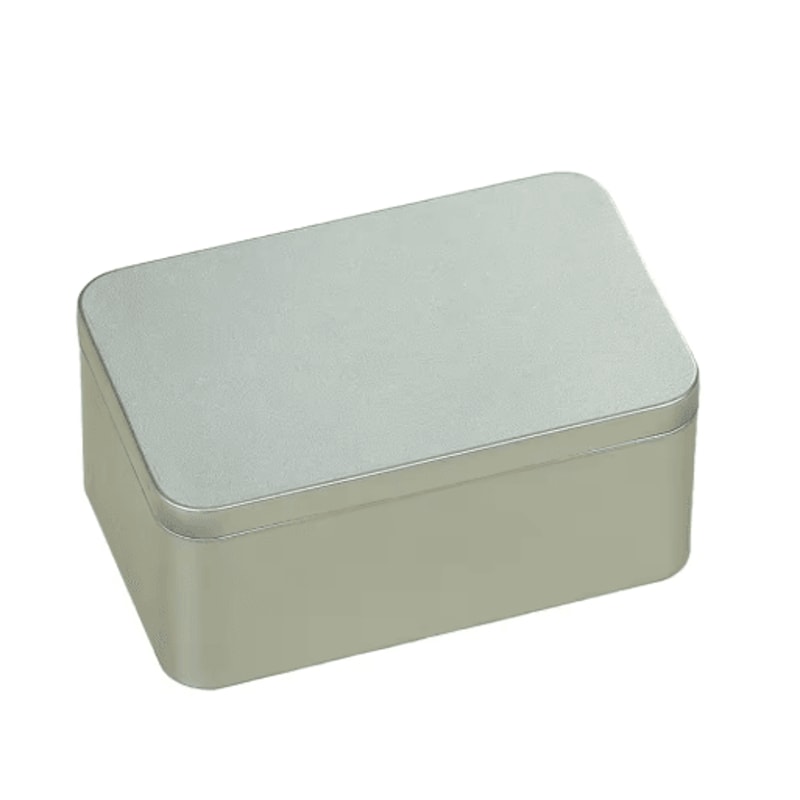 Exquisite Square Metal Tea Storage Tin With Easy Open Lid 5