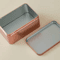 Exquisite Square Metal Tea Storage Tin With Easy Open Lid 8