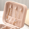 6 Piece Mini Jewelry Box Set In Pink Synthetic Leather For Travel And Daily Storage 4