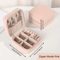 6 Piece Mini Jewelry Box Set In Pink Synthetic Leather For Travel And Daily Storage 5