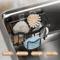 Rustproof Stainless Steel Kitchen Sink Sponge Holder With Adhesive Hook 4