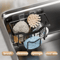 Rustproof Stainless Steel Kitchen Sink Sponge Holder With Adhesive Hook 4