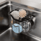 Rustproof Stainless Steel Kitchen Sink Sponge Holder With Adhesive Hook 7