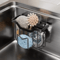 Rustproof Stainless Steel Kitchen Sink Sponge Holder With Adhesive Hook 7