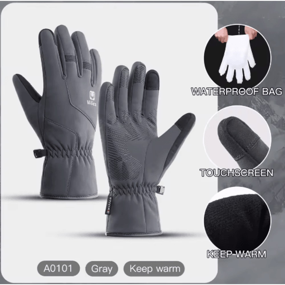 Waterproof Winter Touchscreen Gloves For Men And Unisex Outdoor Sports 1