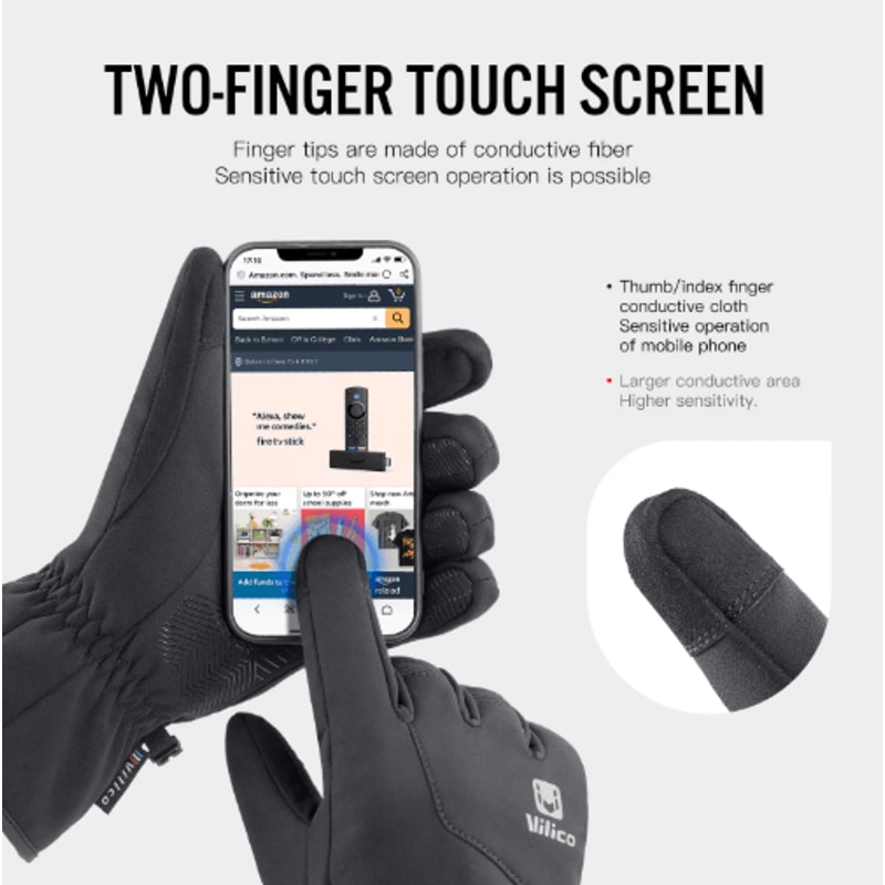 Waterproof Winter Touchscreen Gloves For Men And Unisex Outdoor Sports 7