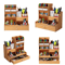 Multi Functional Wooden Pen Holder With Drawer For Desk And Vanity Storage 4