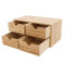 Bamboo 4 Drawer Desktop Organizer For Office And Vanity Storage 1