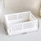 Collapsible Plastic Folding Storage Crate For Desktop And Home Organization 1