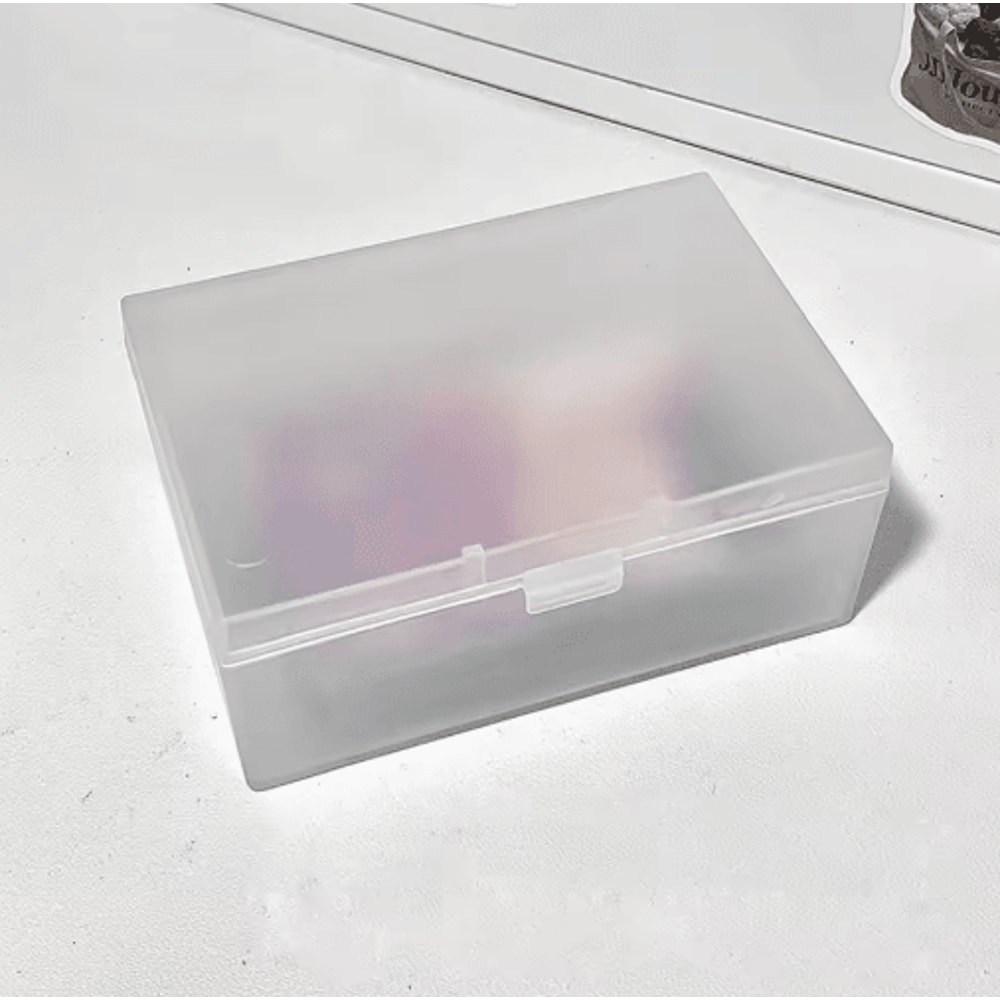 SKYSONIC Frosted Transparent Storage Box For Cards And Stationery 1