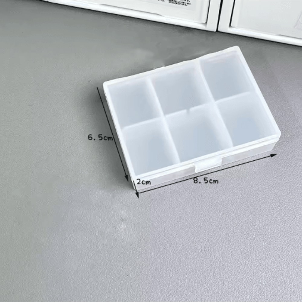 SKYSONIC Frosted Transparent Storage Box For Cards And Stationery 3