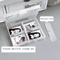 SKYSONIC Frosted Transparent Storage Box For Cards And Stationery 4