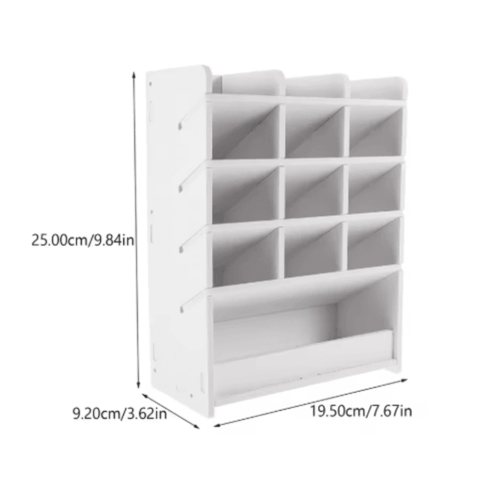 Wood Desktop Organizer Pen Stand For Office And Living Room Storage 4