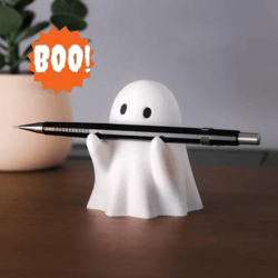 funny ghost pen holder spooky desk organizer figurine