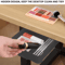 Self Stick Under Desk Drawer Organizer Hidden Storage Tray 8