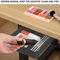 Self Stick Under Desk Drawer Organizer Hidden Storage Tray 8
