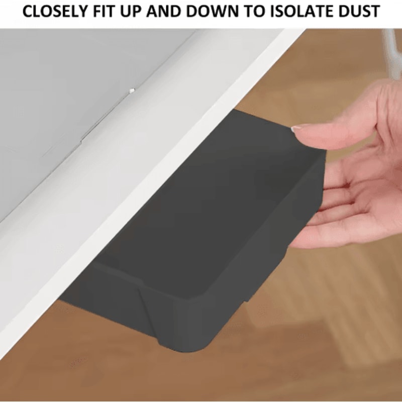 Self Stick Under Desk Drawer Organizer Hidden Storage Tray 9