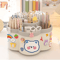 360 Degree Rotating Desk Organizer Multi Compartment Storage Caddy 4