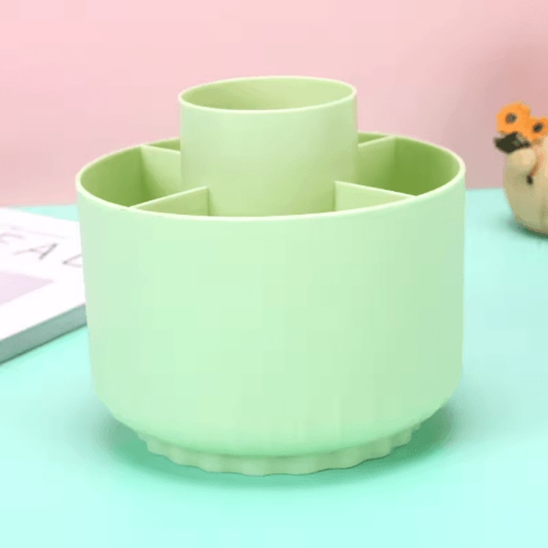 INS Style Rotating Pen Holder Large Capacity Aesthetic Desk Organizer 2