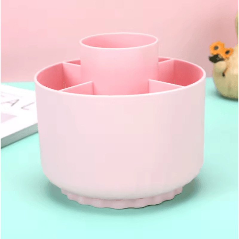 INS Style Rotating Pen Holder Large Capacity Aesthetic Desk Organizer 4
