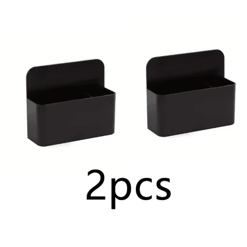 Black Mini Magnetic Whiteboard Pen Holder With Separated Storage 2