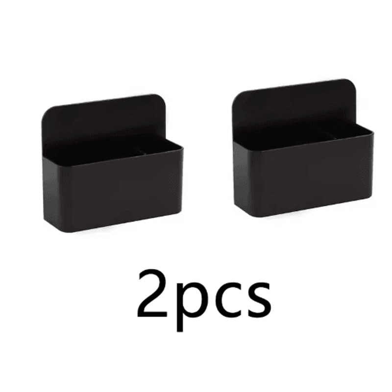 Black Mini Magnetic Whiteboard Pen Holder With Separated Storage 2