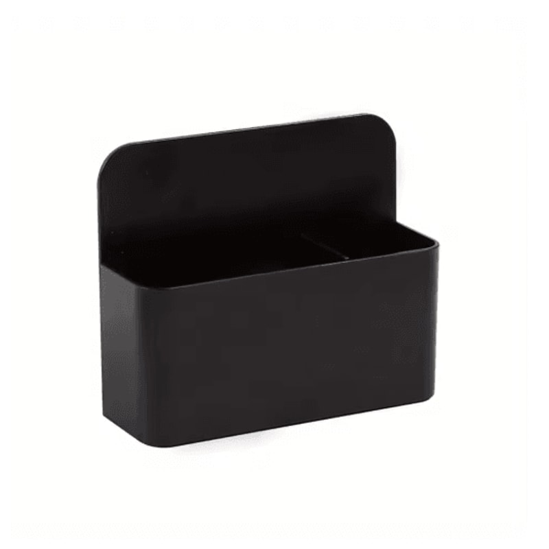 Black Mini Magnetic Whiteboard Pen Holder With Separated Storage 7