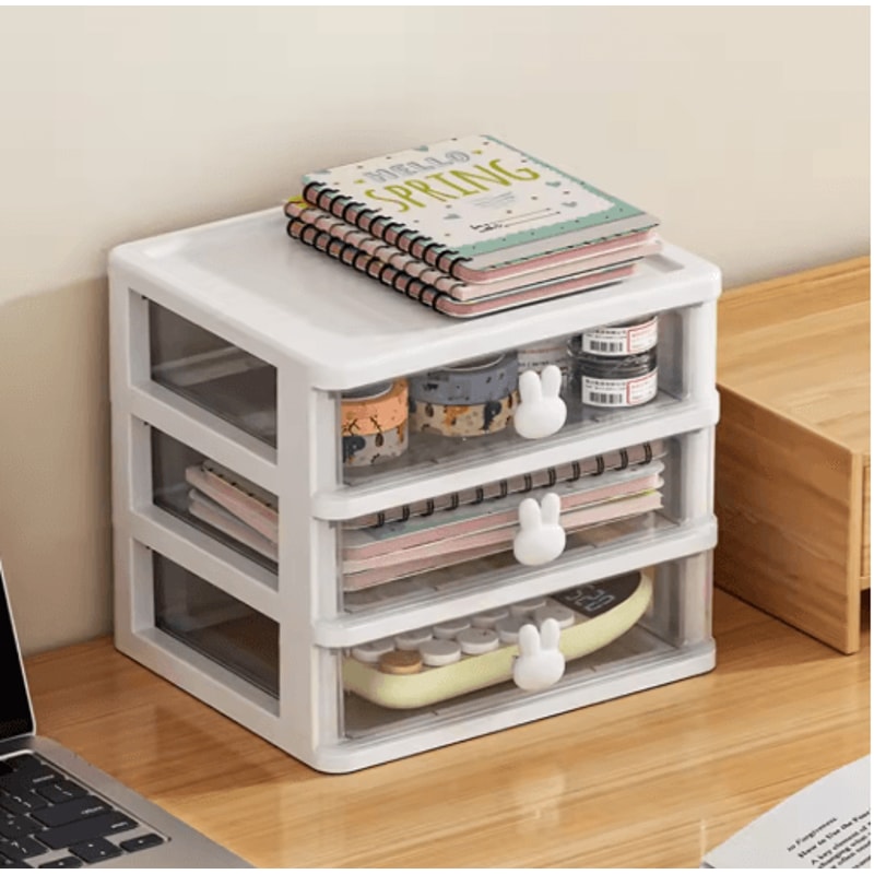 Large Capacity Compartment Stationery Holder For Desk And Vanity 0