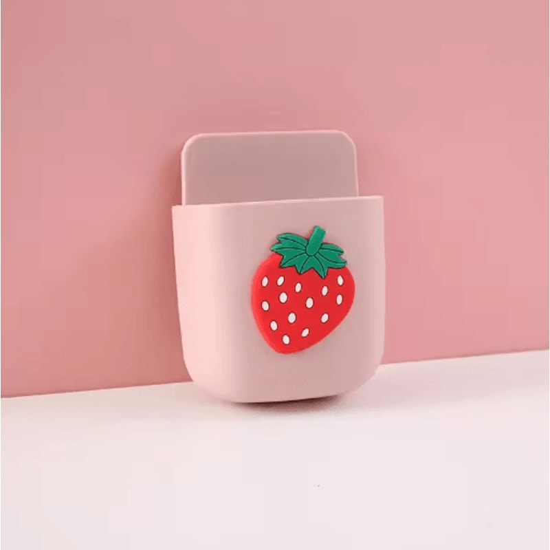 Adhesive Desk Organizer Pen Phone Holder Cute Space Saving Storage Rack 6