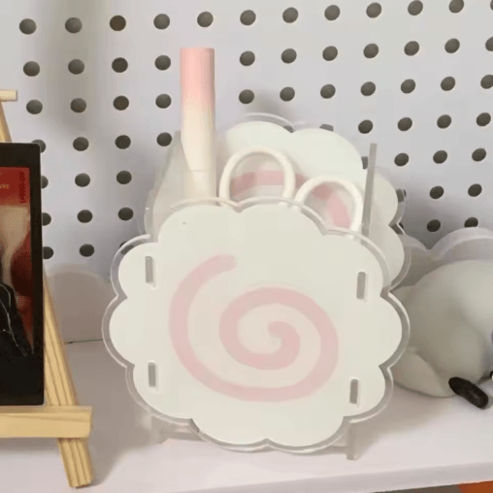 Cartoon Acrylic Dog Pen Holder Cute Desktop Pencil Organizer Box 6