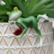 Frog Wine Glass Garden Hanging Whimsical Frog Garden Decor 6