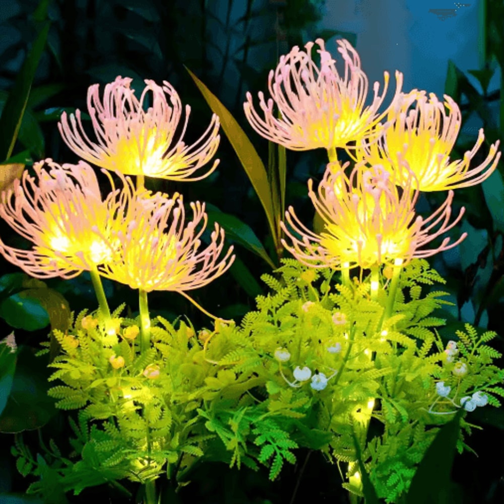 Solar Flower Garden Lights Waterproof Outdoor Lawn Courtyard Decor 1