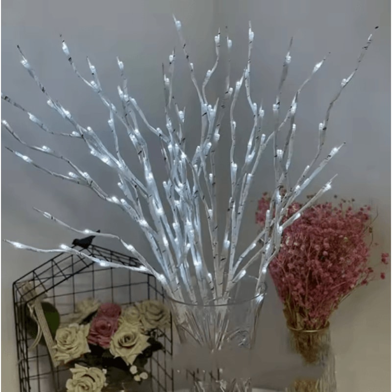 White Birch Branch LED Twig Lights Battery Operated Decorative Tree Lights 4