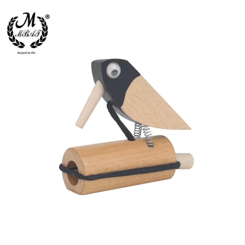 Orff Woodpecker Sound Effect Toy Montessori Early Learning Musical Instrument 3