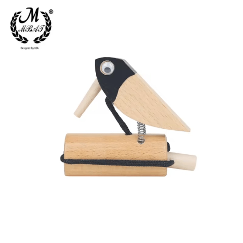 Orff Woodpecker Sound Effect Toy Montessori Early Learning Musical Instrument 4