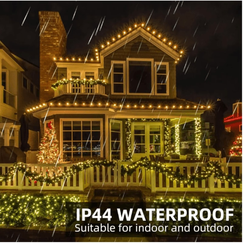 Outdoor Remote Control Copper Wire String Lights Starry Sky Decorative LED Lights 6